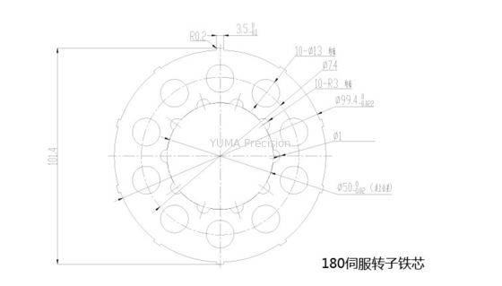 OD167.2mm Fabrika çıkışı Yüksek kaliteli 0.35mm kalınlığında çelik stator lamine levhalar damgalama