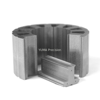 Yüksek hızlı motor damgalama OD77mm 12 yuvalı stator ve rotor çekirdeği