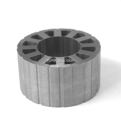 Yüksek hızlı motor damgalama OD77mm 12 yuvalı stator ve rotor çekirdeği