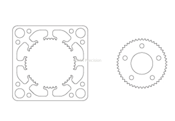 14mm NEMA6 Step Motor Stator Damgalama Rotor Stator Laminasyonları 14.3x14.3mm