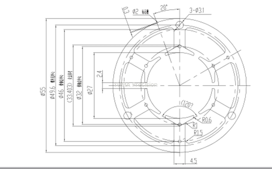 Endüstriyel Kontrol için İndüksiyon Bldc Motor Çekirdek Malzeme Laminasyonu
