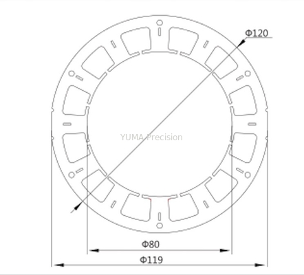 Bldc Stator Çekirdeği Tasarımı Endüstriyel Kontrol Motor Çekirdeği İndüksiyonu
