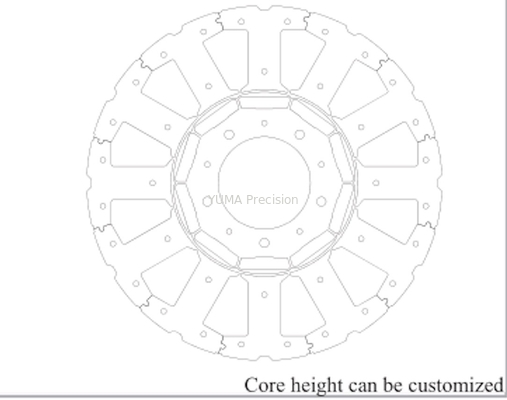 Jeneratör Stator Laminasyonları İstifleme Yöntemi Fırçasız AC Servo Motor Rotor