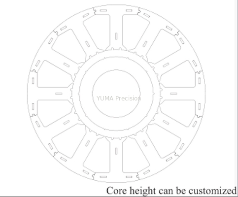Motor Stator Laminasyon Çekirdek Üreticisi Servo Stator Rotor Yığını 90mm