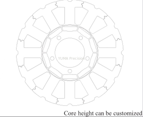 3C Endüstri Servo Motor Stator ve Rotor Laminasyon Yığını