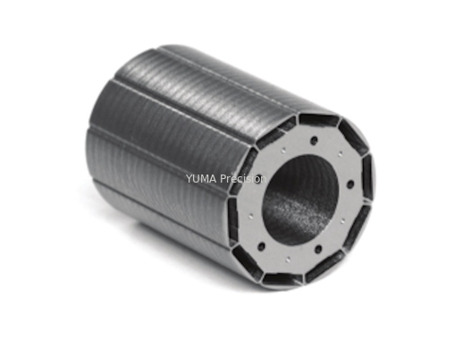Yüksek hızlı servo motor damgalama OD77.1mm 12 yuvalı stator ve rotor çekirdeği